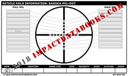 Barska Mil Dot Chart