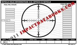U.S. Optics C2 Reticle (Laminated)