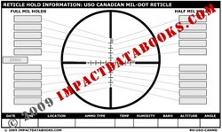 U.S. Optics Canadian Mil-Dot Reticle (Laminated)